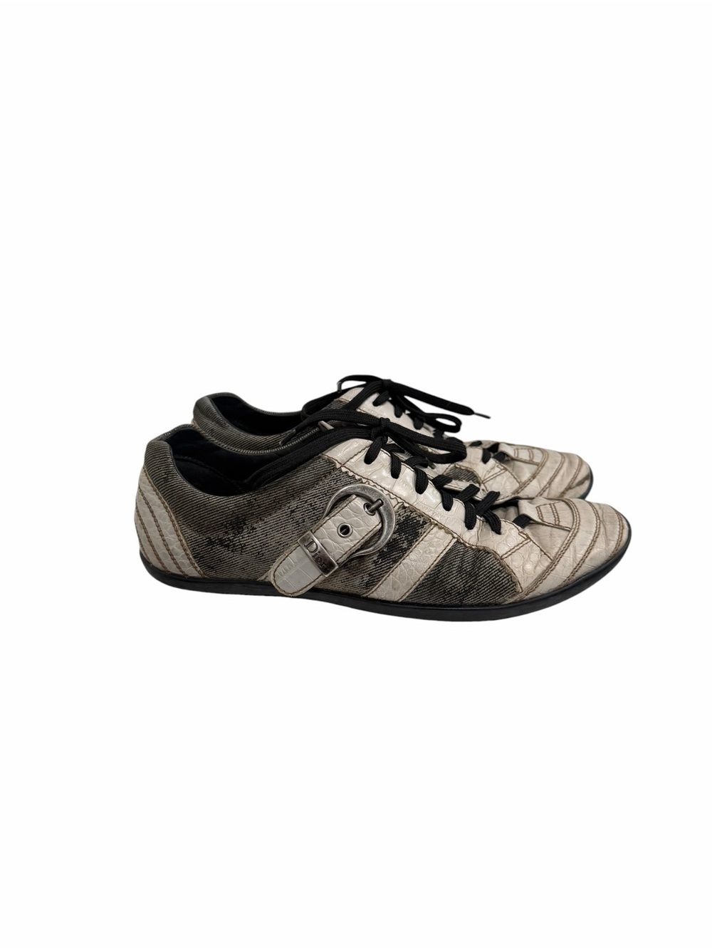 Christian Dior Vintage Buckle Strap Low Top Sneakers